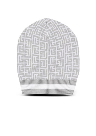 Wool hat with Balmain monogram
